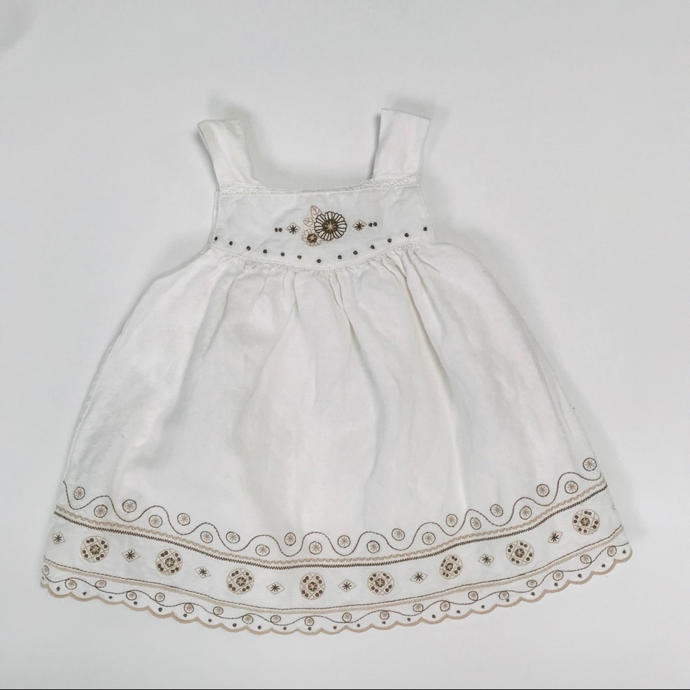 Minibasix linen dress, 9 months